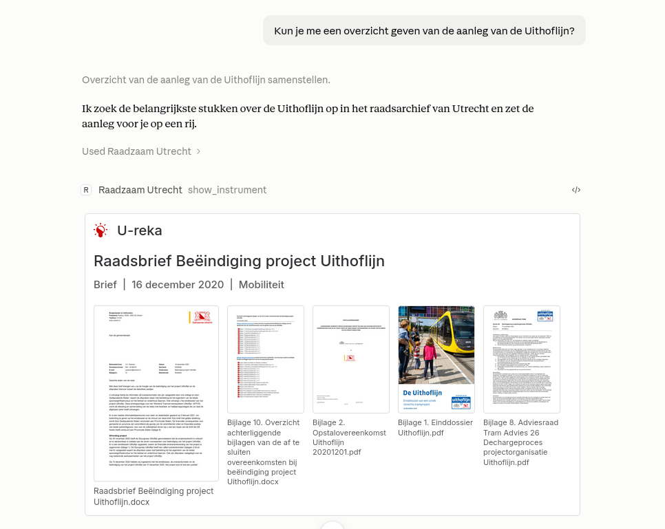 Een overkoepelend raadsvoorstel.